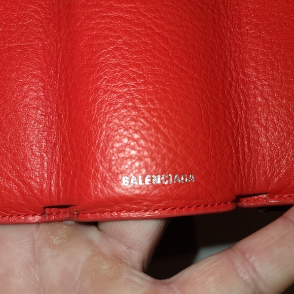 Balenciaga Red Leather wallet includes box and dust bag - Picture 5 of 7